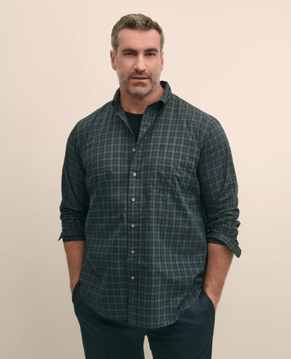 Big & Tall Friday Shirt, Poplin Black Watch, image 1