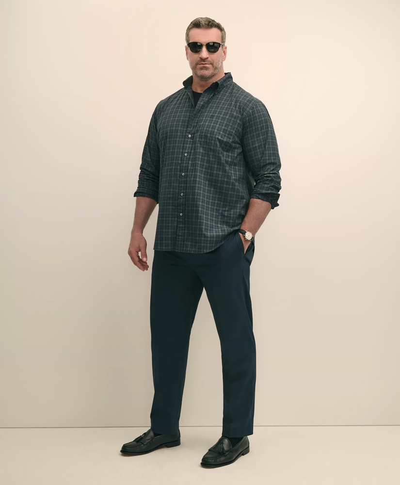 Big & Tall Friday Shirt, Poplin Black Watch, image 2