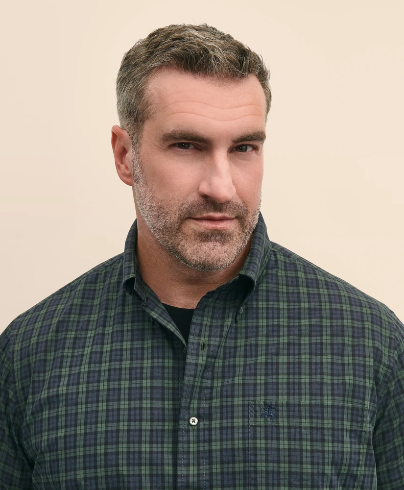 Big & Tall Friday Shirt, Poplin Black Watch, image 3