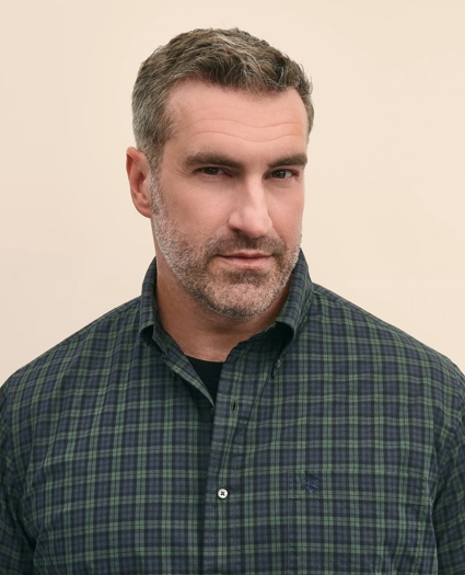 Big & Tall Friday Shirt, Poplin Black Watch, image 3