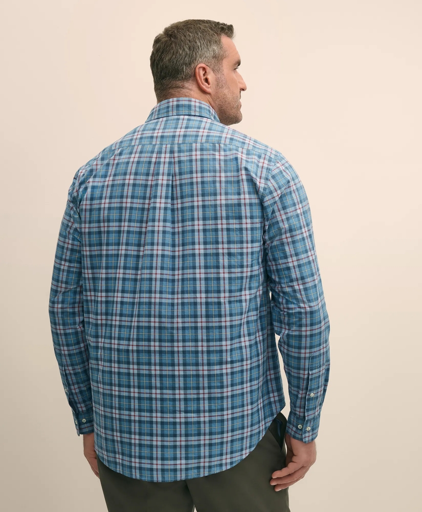Big & Tall Friday Shirt, Poplin Tartan, image 4