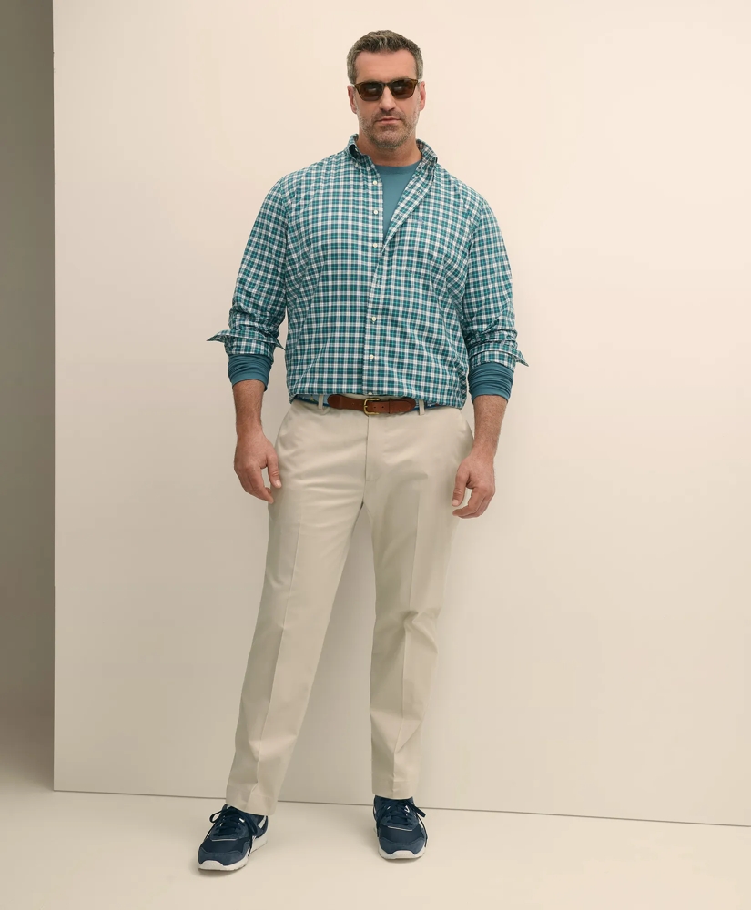 Big & Tall Friday Shirt, Poplin Plaid, image 2