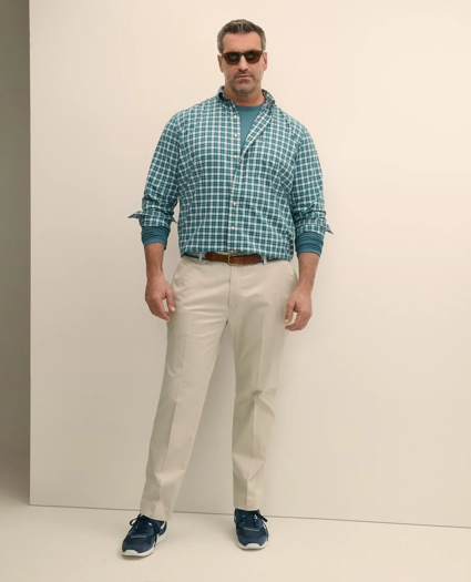 Big & Tall Friday Shirt, Poplin Plaid, image 2