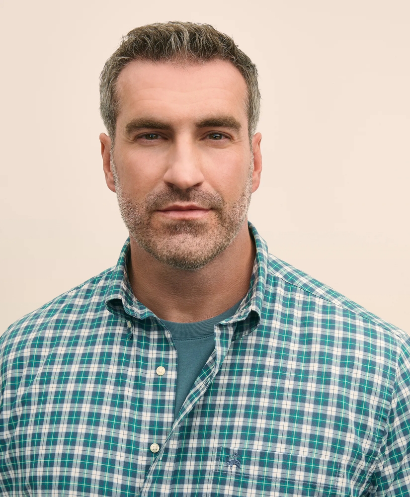 Big & Tall Friday Shirt, Poplin Plaid, image 3