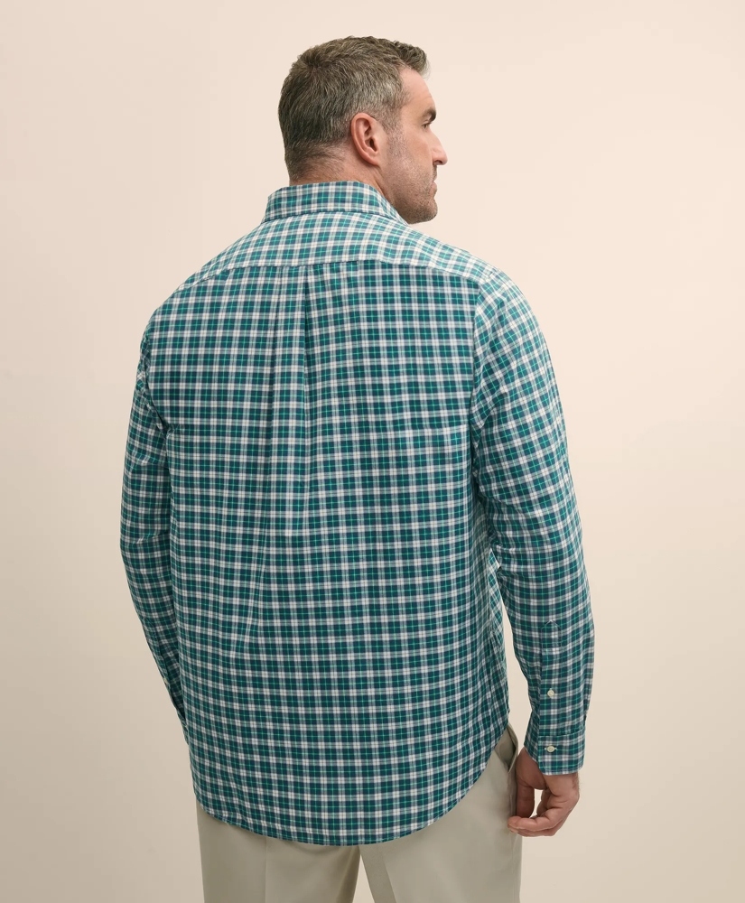 Big & Tall Friday Shirt, Poplin Plaid, image 4