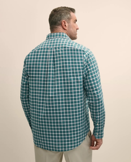Big & Tall Friday Shirt, Poplin Plaid, image 4