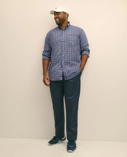 Big & Tall Friday Shirt, Poplin Plaid, image 1