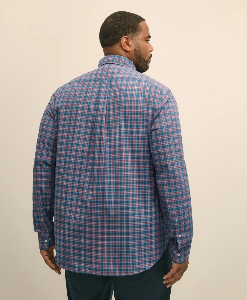 Big & Tall Friday Shirt, Poplin Plaid, image 4