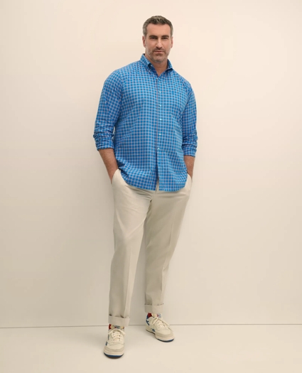 Big & Tall Friday Shirt, Poplin Check, image 1