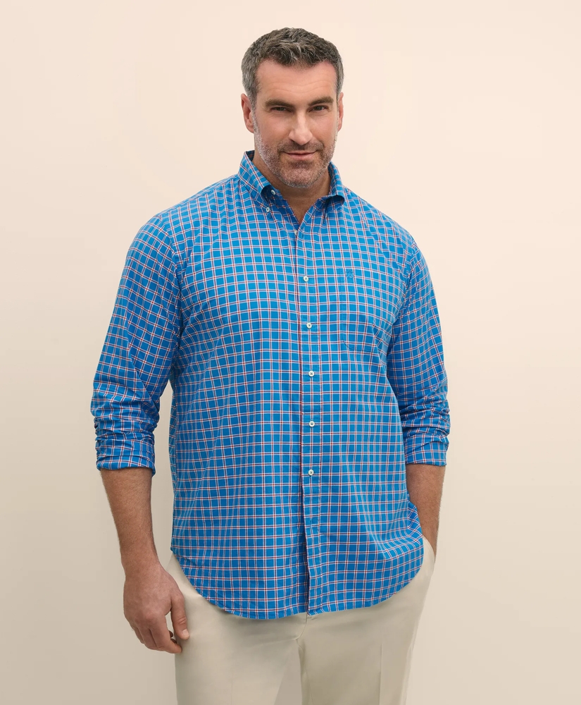 Big & Tall Friday Shirt, Poplin Check, image 2