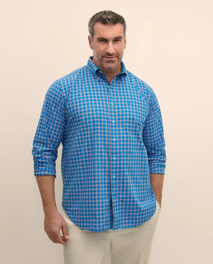 Big & Tall Friday Shirt, Poplin Check, image 2