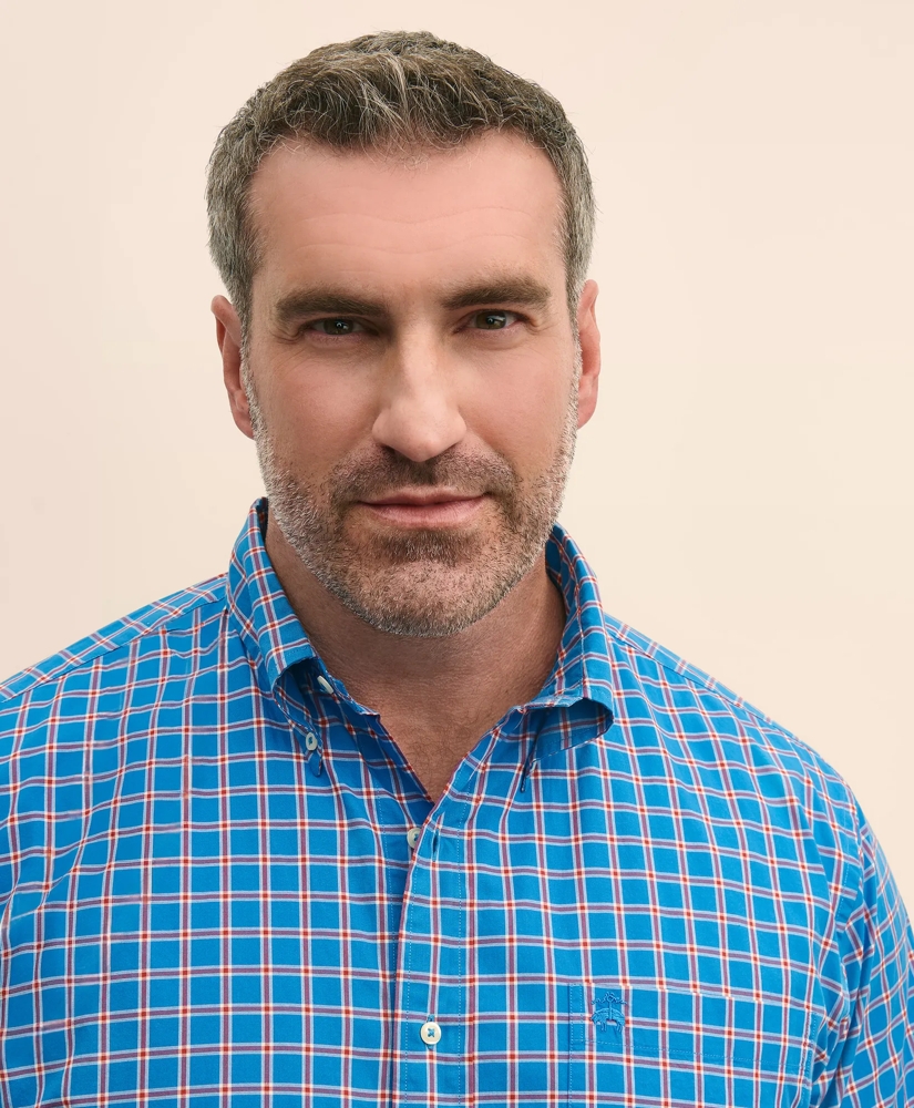 Big & Tall Friday Shirt, Poplin Check, image 3