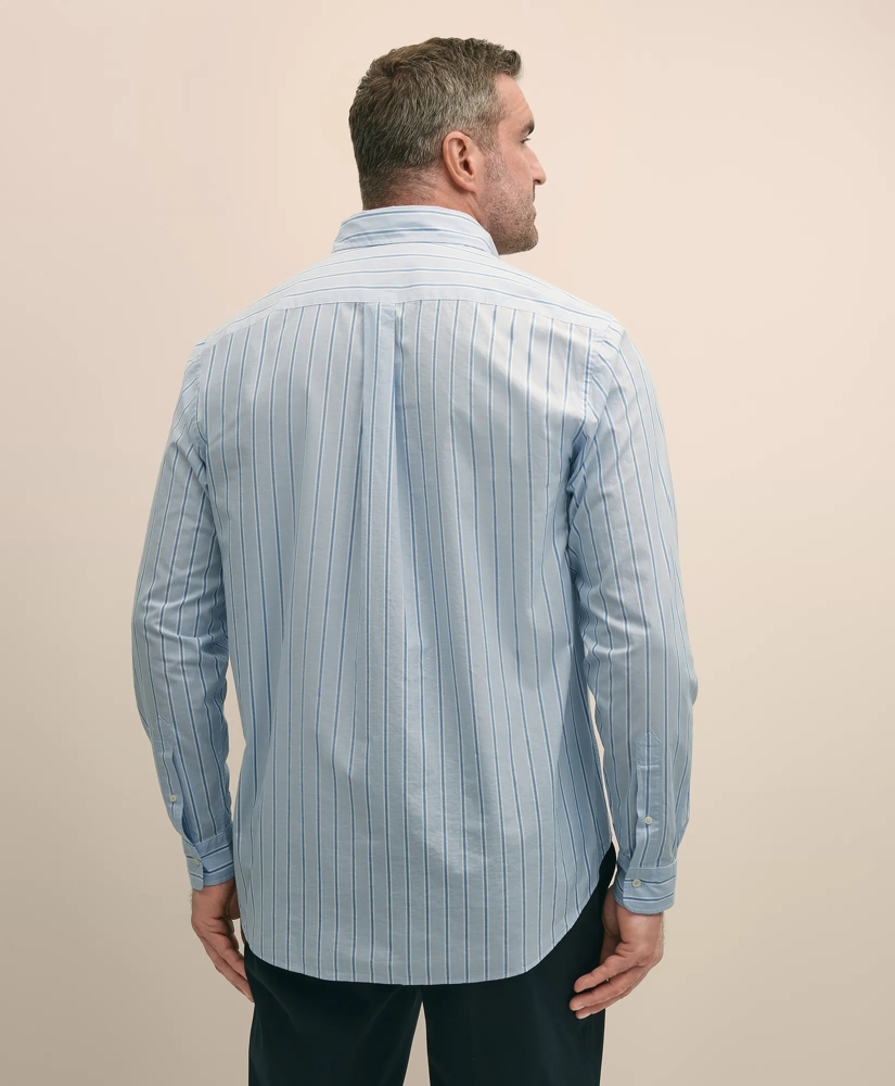 Big & Tall Friday Shirt, Poplin Stripes, image 4