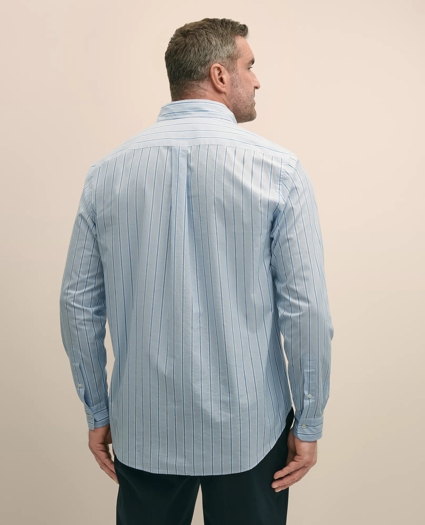 Big & Tall Friday Shirt, Poplin Stripes, image 4