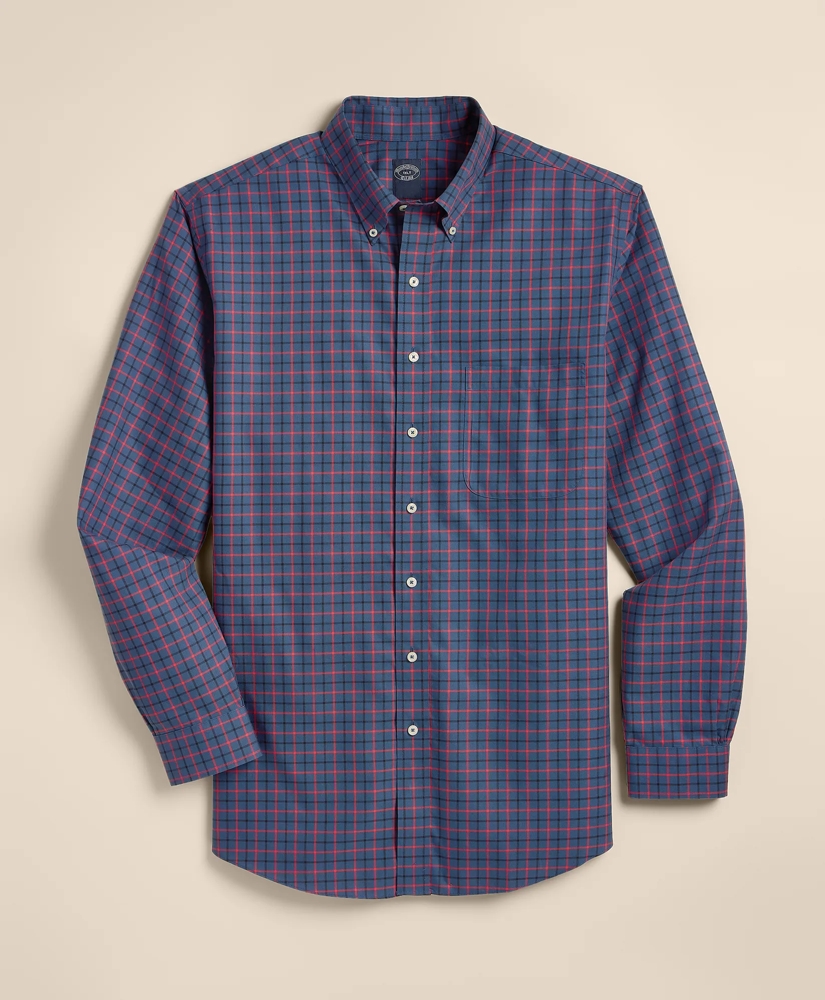 Big & Tall Stretch Supima<sup>®</sup> Cotton Non-Iron Twill Polo Button Down