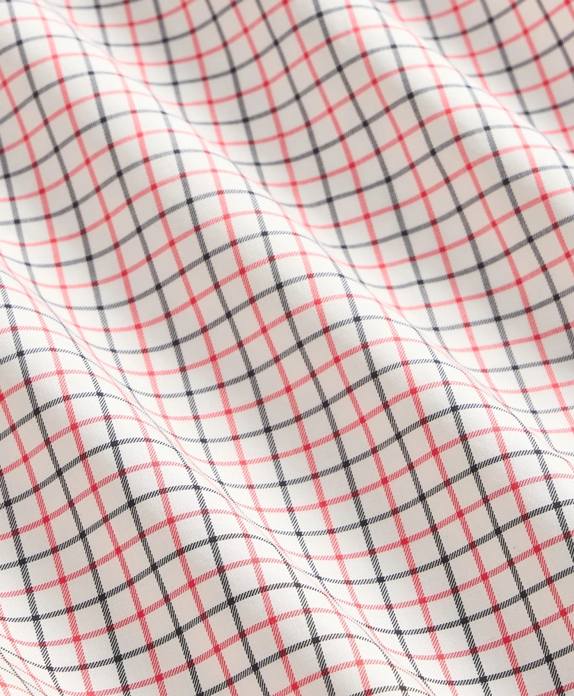 Big & Tall Stretch Supima® Cotton Non-Iron Twill Polo Button Down, Tattersall Sport Shirt, image 3