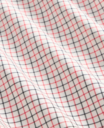 Big & Tall Stretch Supima® Cotton Non-Iron Twill Polo Button Down, Tattersall Sport Shirt, image 3