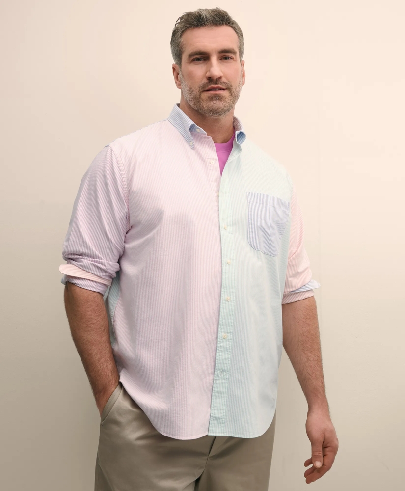 Big & Tall Friday Shirt, Fun Stripe, image 2