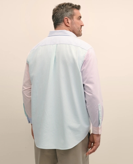 Big & Tall Friday Shirt, Fun Stripe, image 4