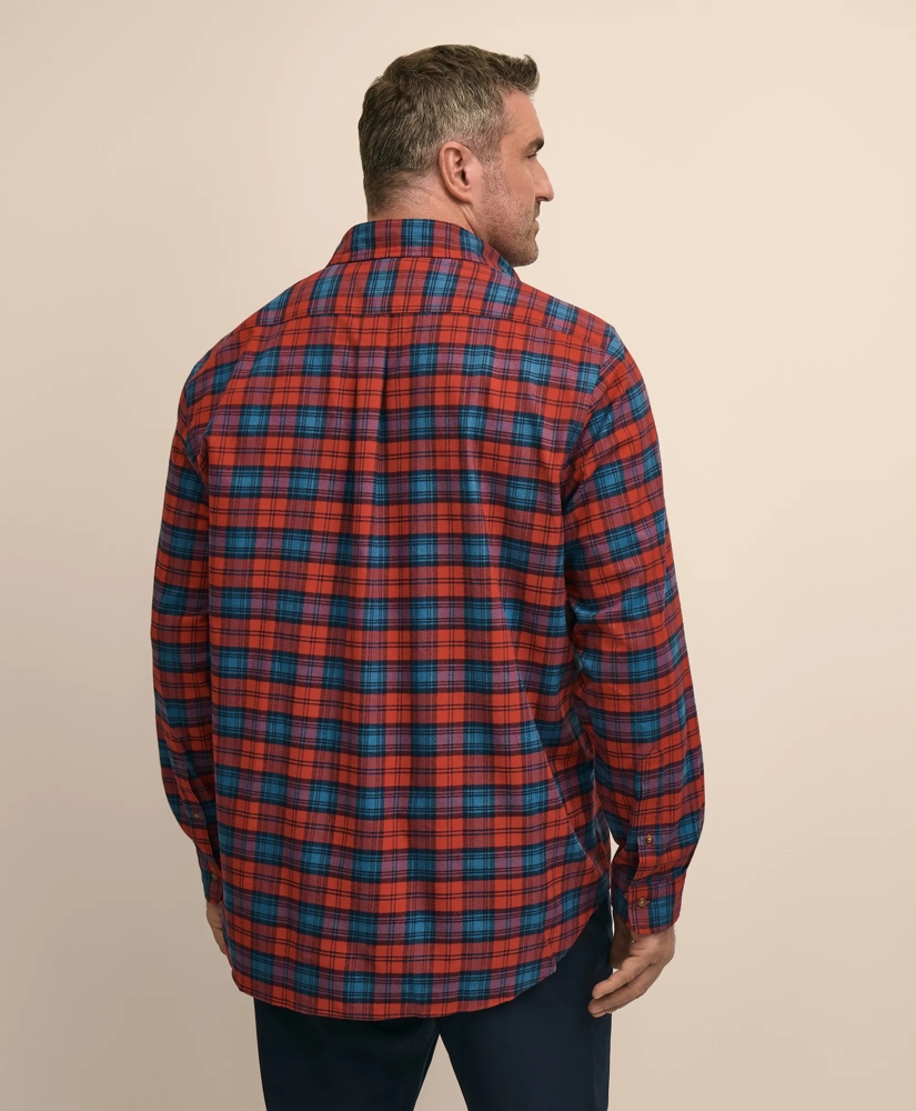 Cotton Flannel Plaid Sport Shirt, image 3