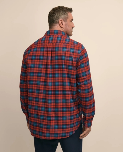 Cotton Flannel Plaid Sport Shirt, image 3