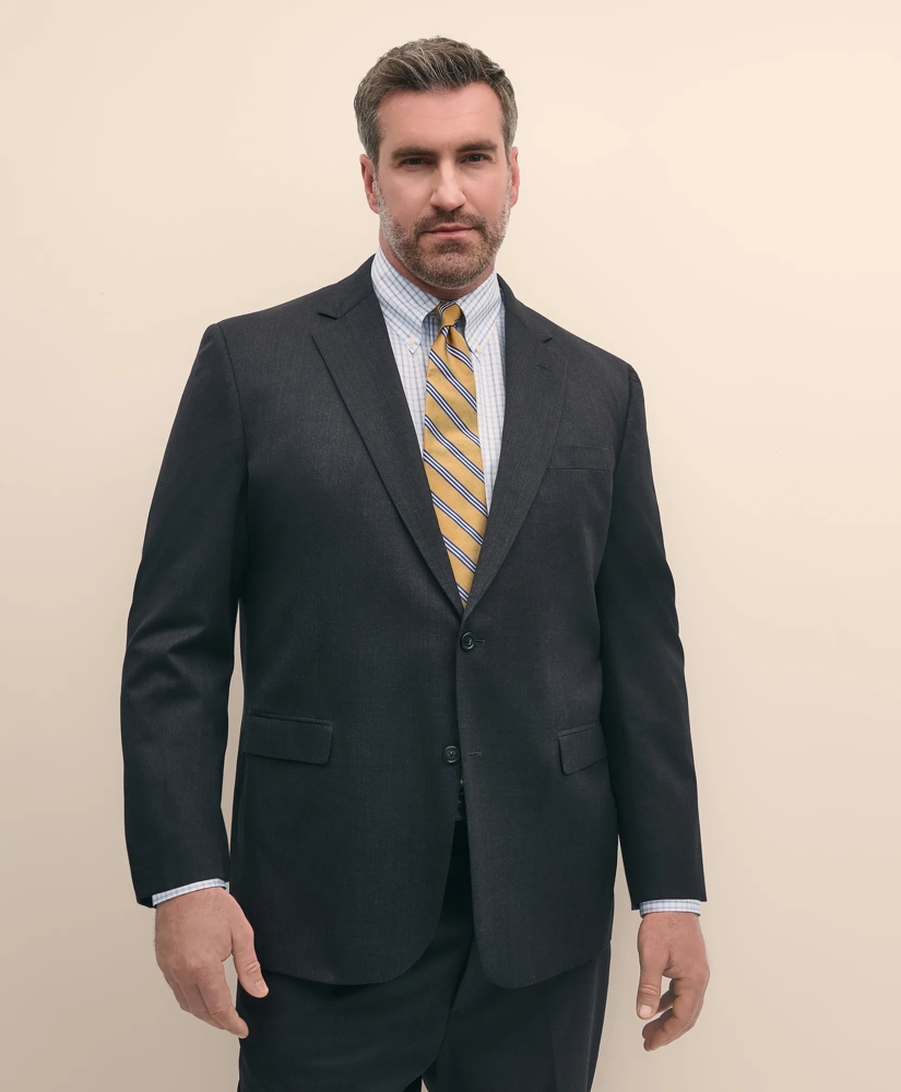 Big & Tall Stretch Wool Two-Button 1818 Suit, image 2