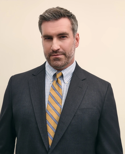 Big & Tall Stretch Wool Two-Button 1818 Suit, image 3