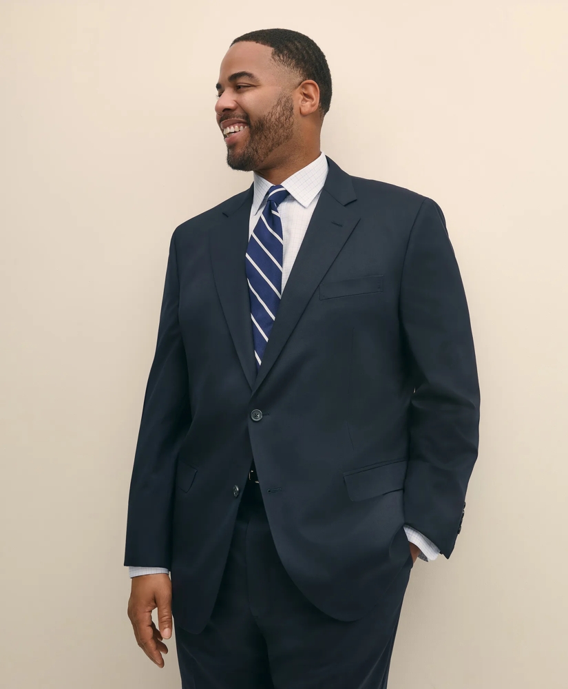 Big & Tall Stretch Wool Two-Button 1818 Suit, image 3