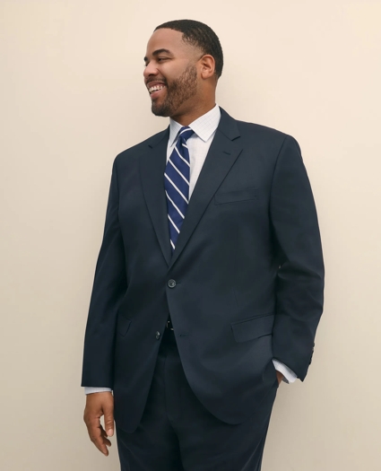 Big & Tall Stretch Wool Two-Button 1818 Suit, image 3