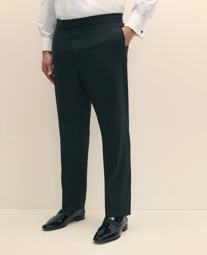 Big & Tall Brooks Brothers Explorer Collection Wool Tuxedo Pants, image 2