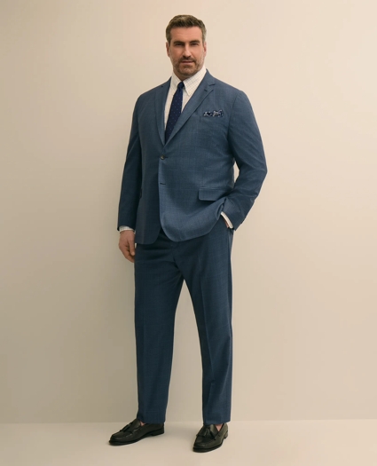 Brooks Brothers Explorer Collection Big & Tall Wool Overcheck Suit Jacket, image 2