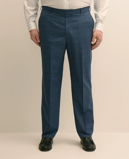 Brooks Brothers Explorer Collection Big & Tall Wool Overcheck Suit Pants, image 2