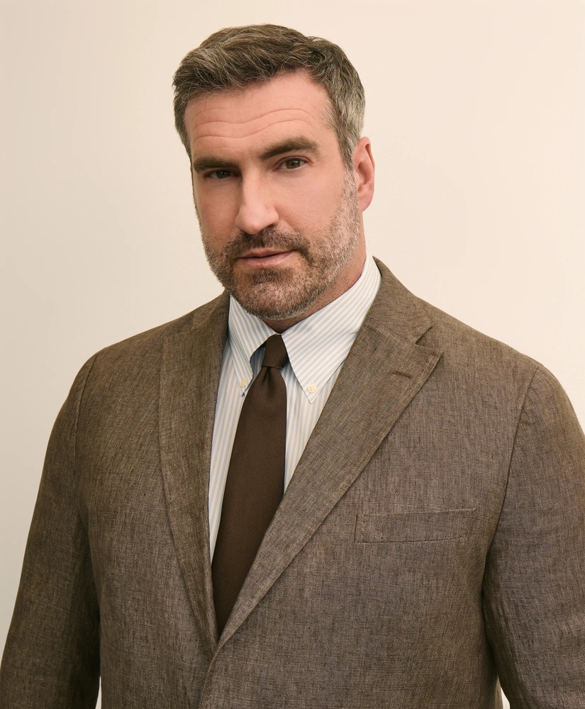 Big & Tall Linen Suit Jacket, image 3