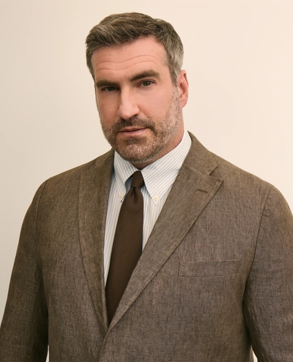 Big & Tall Linen Suit Jacket, image 3