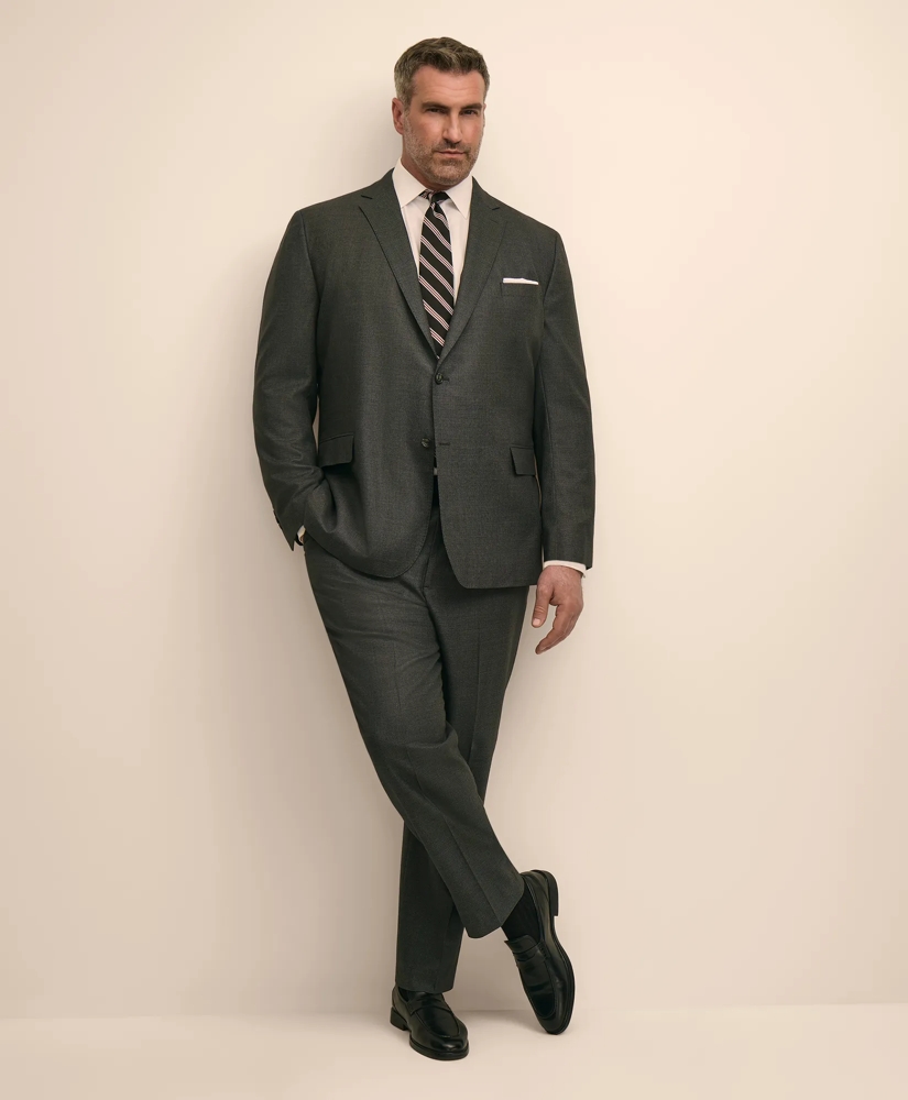 Brooks Brothers Explorer Collection Big & Tall Stretch Wool Blend Birdseye Suit Jacket, image 2