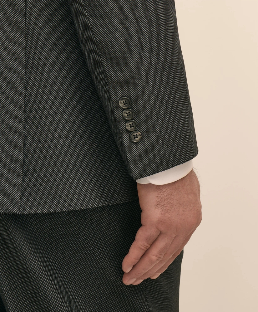 Brooks Brothers Explorer Collection Big & Tall Stretch Wool Blend Birdseye Suit Jacket, image 3