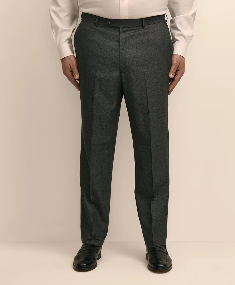 Brooks Brothers Explorer Collection Big & Tall Stretch Wool Blend Birdseye Suit Pants, image 2