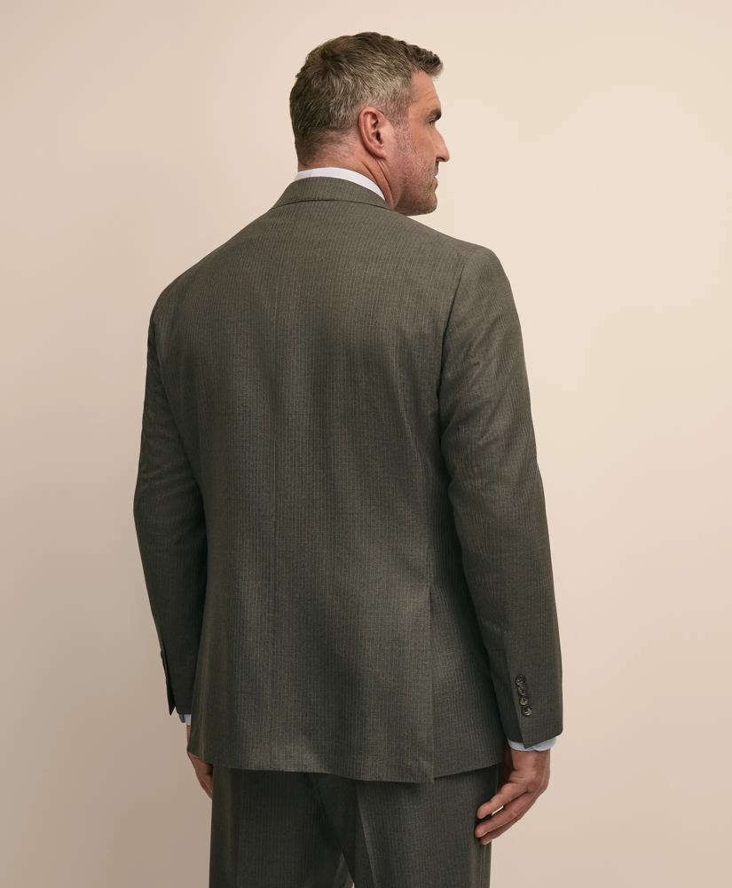 Brooks Brothers Explorer Collection Big & Tall Stretch Wool Blend Pinstripe Suit Jacket, image 3