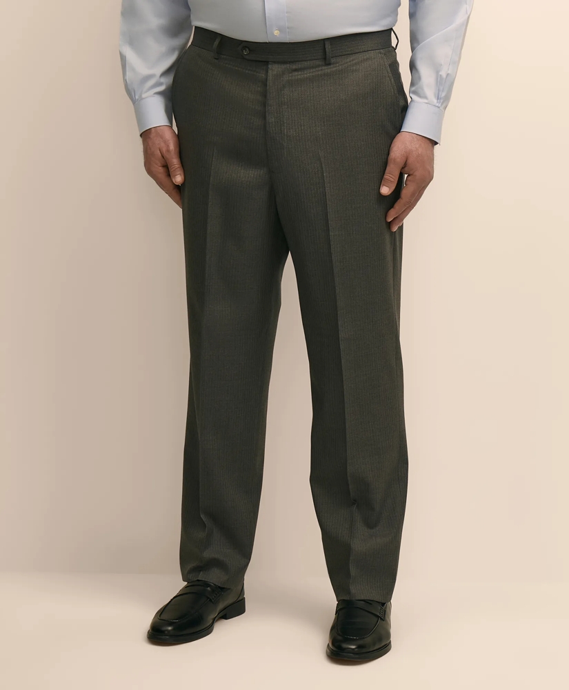 Brooks Brothers Explorer Collection Big & Tall Stretch Wool Blend Pinstripe Suit Pants, image 2