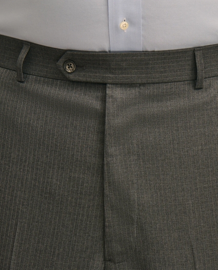 Brooks Brothers Explorer Collection Big & Tall Stretch Wool Blend Pinstripe Suit Pants, image 3