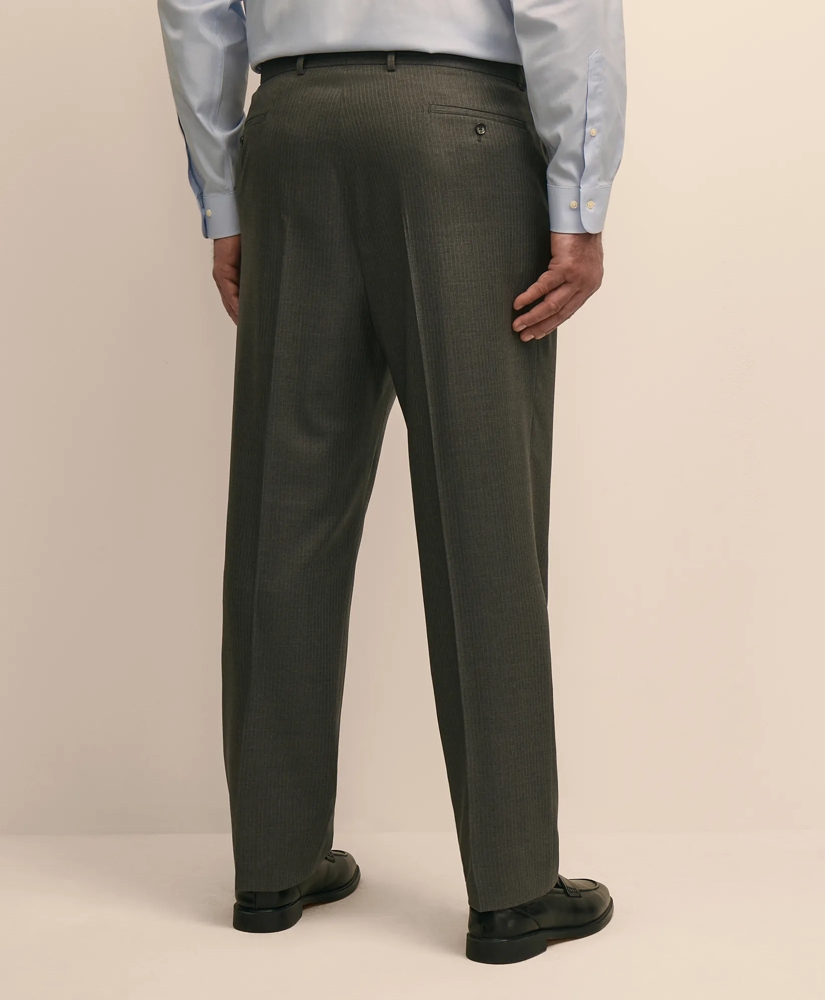 Brooks Brothers Explorer Collection Big & Tall Stretch Wool Blend Pinstripe Suit Pants, image 4