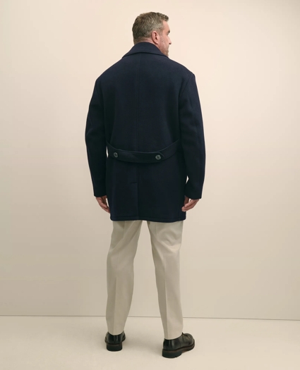 Big & Tall Classic Wool Pea Coat, image 4