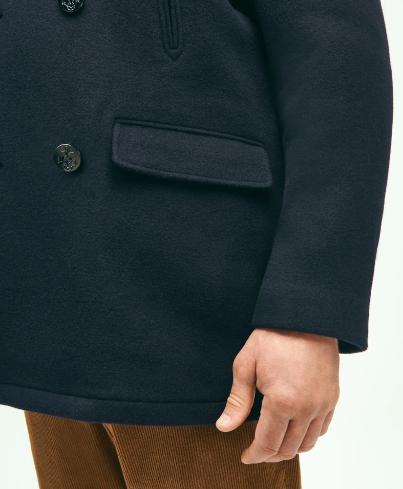 Big & Tall Classic Wool Pea Coat, image 5