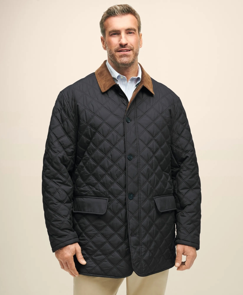 Big & Tall Paddock Diamond Quilted Coat