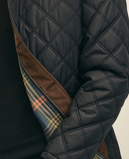 Big & Tall Paddock Diamond Quilted Coat, image 3