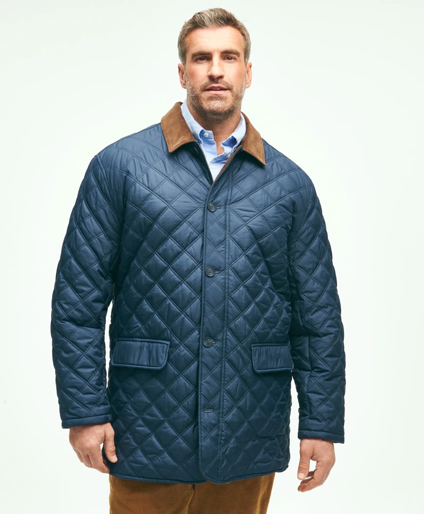 Big & Tall Paddock Diamond Quilted Coat, image 1