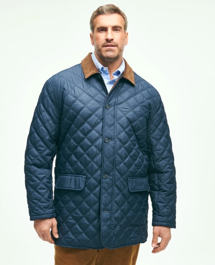 Big & Tall Paddock Diamond Quilted Coat, image 1