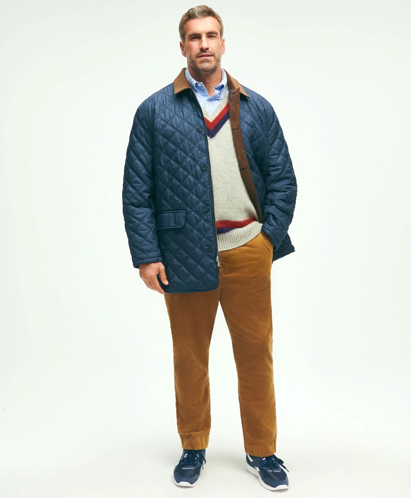 Big & Tall Paddock Diamond Quilted Coat, image 2