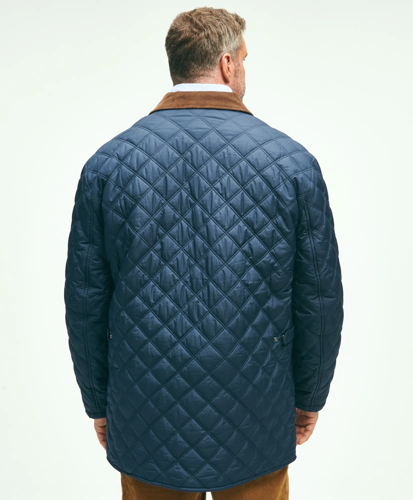 Big & Tall Paddock Diamond Quilted Coat, image 3