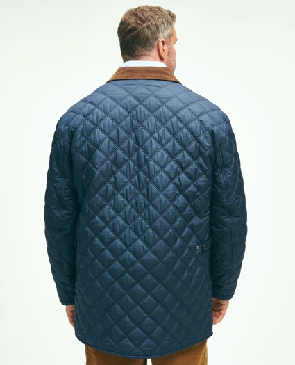 Big & Tall Paddock Diamond Quilted Coat, image 3